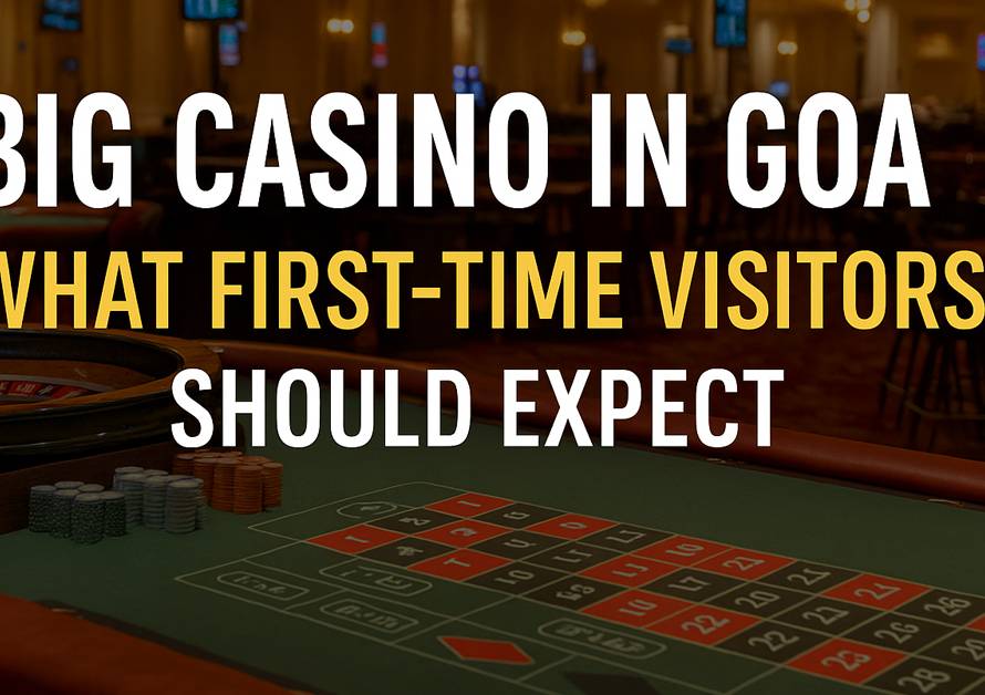 Interior of a big casino in Goa with roulette table and gaming ambiance, ideal for first-time visitors